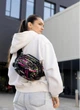 Женская сумка бананка через плечо из полиэстера городская Sambag Flex Pro с принтом ABSTRACT 60505 - изображение 1