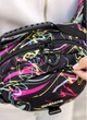 Женская сумка бананка через плечо из полиэстера городская Sambag Flex Pro с принтом ABSTRACT 60505 - изображение 4