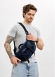 Чоловіча поясна сумка бананка Sambag DynamicDart синя велика містка водовідштовхувальна 62285 - зображення 8