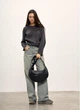 Жіноча сумка Sambag HOBO Dolly м’яка тканева сумка-hobo стильна і практична 52422 - зображення 2