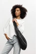 Жіноча сумка Sambag HOBO WEAVE чорна 54x35x8 см екошкіра для ноутбука 15.6 дюймів Sambag 55169 - зображення 9