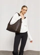 Жіноча сумка Sambag HOBO WEAVE коричнева 34x37x16 см екошкіра для ноутбука до 17 дюймів Sambag 55173 - зображення 6