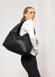 Женская сумка Sambag HOBO WEAVE черная 34x37x16 см эко-кожа для ноутбука до 17 дюймов Sambag 55170 - изображение 1