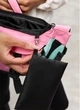 Жіноча поясна сумка бананка для планшета Sambag DynamicDart рожева з м’ятними елементами містка міська 62264 - зображення 10