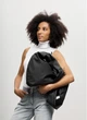 Жіноча сумка Sambag HOBO WEAVE чорна містка міська для ноутбука водовідштовхувальна 62280 - зображення 3