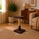 Дряпка стовпець на підставці з полицею 30*30*50 см Пухнастики шоколад (джгут) - зображення 2