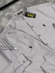 Мужской льняной костюм Polo Ralph Loren шорты+рубашка S серый (RL0002) - изображение 2