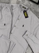 Мужской льняной костюм Polo Ralph Loren шорты+рубашка S серый (RL0002) - изображение 3