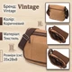 Сумка мессенджер через плечо мужская Vintage leather-22201 Коричневая - изображение 15