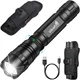Светодиодный фонарь UltraFire WF-502B 1000Lm, мощный ручной фонарик с чехлом на пояс, влагозащищенный - Б/У - изображение 1