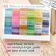 Маркеры Caliart Спиртовые Кисть Долото для скетчинга 61 пастельных цветов Pastel Alcohol Markers Brush Chisel Tip - изображение 6