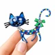Брошь BROCHE бижутерия Животные Кошка Эльза синяя BRBF112194 - изображение 4