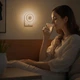 Ночник аккумуляторный AUVON Sun-glow с датчиком движения, светодиодный светильник с регулировкой яркости, теплый свет - Б/У - изображение 4