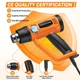 Строительный фен SEEKONE HG886 2000W промышленный термофен с насадками термопородувка - Б/У - изображение 2