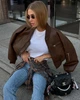 Бомбер - Classyme - XS - Шоколадный - (7j) - изображение 4