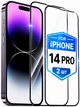 Захисне скло на iPhone 14 pro комплект 2шт Захисне скло для айфон 14 про на весь екран 9D Shieldy - зображення 7
