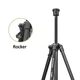Штатив Yunteng VCT-6680 для смартфона и фотоаппарата 46–152 см, алюминиевый, 4 секции, нагрузка до 2 кг (C55FD7D832BE) - изображение 10