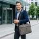 Сумка текстильная Vintage для ноутбука 15.6 серого цвета с карманом для А4 (bg200fash87) - изображение 2