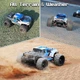 Машинка 4WD Monster Truck на радиоуправлении противоударный корпус, резиновые шины, скорость до 36 км/ч Голубой (i7-165373) - изображение 6