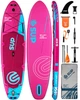Надувная SUP-доска E-SUP Aruba Rose 11’6” (350×89×15 см), двухслойная, с веслом и аксессуарами - изображение 1