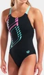 Купальник закритий для жінок Arena GRAPHIC SWIMSUIT SWIM PRO L Чорний 38 (010809-580-38) - зображення 3
