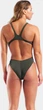 Купальник закритий для жінок Arena TEAM SWIMSUIT SWIM TECH SOLID темно-зелени 38 (004763-609-38) - зображення 5