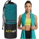 Рушник спортивний Actiget 180 x 100 см з мікрофібри ACT0195 Turquoise - зображення 3