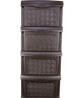 Комод пластиковый R-Plastic «Компакт» на 4 ящика 34×40×86 см - изображение 1