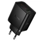 Сетевое зарядное устройство Hoco N75 GaN PD 65W / 3.25A USB+2Type-C для ноутбука с быстрой зарядкой Black - изображение 2