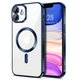 Чохол Fiji Chrome для Apple iPhone 12 з MagSafe та захистом камер Dark Blue - зображення 1