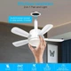 Потолочная люстра-вентилятор в патрон E27 Socket Fan Light AXW-SFL001 с пультом, светодиодная LED лампа-вентилятор - Б/У - изображение 6