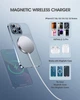 Двойная магнитная беспроводная зарядка Oandys для iPhone 16/15/14/13/12 (MagSafe), событийное беспроводное зарядное устр - Б/У - изображение 4