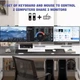 KVM Перемикач HDMI USB 3.0 на 2 ПК та 3 монітори (8K@60Hz, 4K@120Hz), комутатор KVM Switch 2 In 3 Out з провідним - Б/В - зображення 4