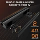 Саундбар Saiyin DS6301 Bluetooth Sound Bar for Smart TV, Компактна звукова панель акустична система для телевізора та - Б/В - зображення 3