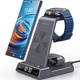 Беспроводная зарядка 3 в 1 для Samsung Galaxy S25 Ultra / S24 / Z Fold 6 / Z Flip 6 / Watch 7 / Buds Pro 2, Qi для - Б/У - изображение 1