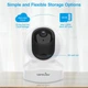 Поворотна IP-камера відеоспостереження Wansview Q5 2K, Wi-Fi, нічне бачення, двосторонній аудіозв'язок, датчик руху - Б/В - зображення 3