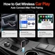 Бездротовий адаптер CarPlay для iPhone, USB Type-A / Type-C, перехід з дротового на бездротовий CarPlay - Б/В - зображення 4