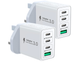 Сетевое зарядное устройство Aioneus 40 Вт с 4 портами (2шт) USB и USB-C быстрое зарядное устройство белое - Б/У - изображение 1