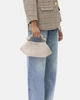 Женская кожаная сумка с логотипом GANNI Small Bou Bag Бежевый - изображение 7