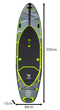 SUP-доска 350 см с веслом и насосом для активного отдыха до 150 кг Trizand CS-0213 - зображення 4