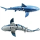 Акумуляторна акула на радіокеруванні Shark Z102, 400 mAh, 33 см, плаває у воді, радіус дії пульта - 20 м, блакитна - зображення 6