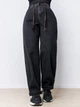 Джинсы женские Vanver 82219 Mom Baggy бананы на резинке стрейчевые 33 черные - изображение 5