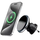 Автодержатель для телефона Proove Magic Circle 15W Автомобильный держатель на дефлектор с беспроводной зарядкой Qi, магнитным креплением и подсветкой, Серебристый - изображение 4