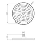 Лейка для верхнего душа Kroner Element 2801532923Z-5301 d255мм (CV036155) - изображение 2