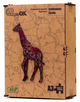 Puzzle drewniane PuzzleOK Eco Cętkowana żyrafa A3 102 elementy (4821993007328) - obraz 1