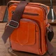 Сумка планшет через плечо мужская из натуральная кожи Vintage leather-20693 Рыжяя - изображение 9