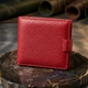 Женский горизонтальный бумажник из натуральной кожи ST Leather красного цвета для карт (bg225fash55) - изображение 4