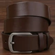 Ремень мужской из натуральной кожи Vintage leather-20726 123 см Коричневый - изображение 12