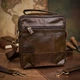 Сумка планшет через плечо мужская из натуральная кожи Vintage leather-14764 Коричневая - изображение 16