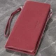 Женский большой кошелек-клатч из натуральной кожи ST Leather бордового цвета с двумя молниями (bg225fash28) - изображение 1